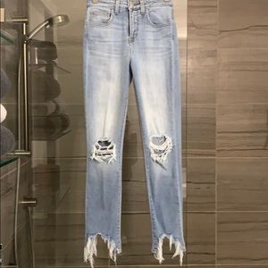 L’Agence distressed jeans
